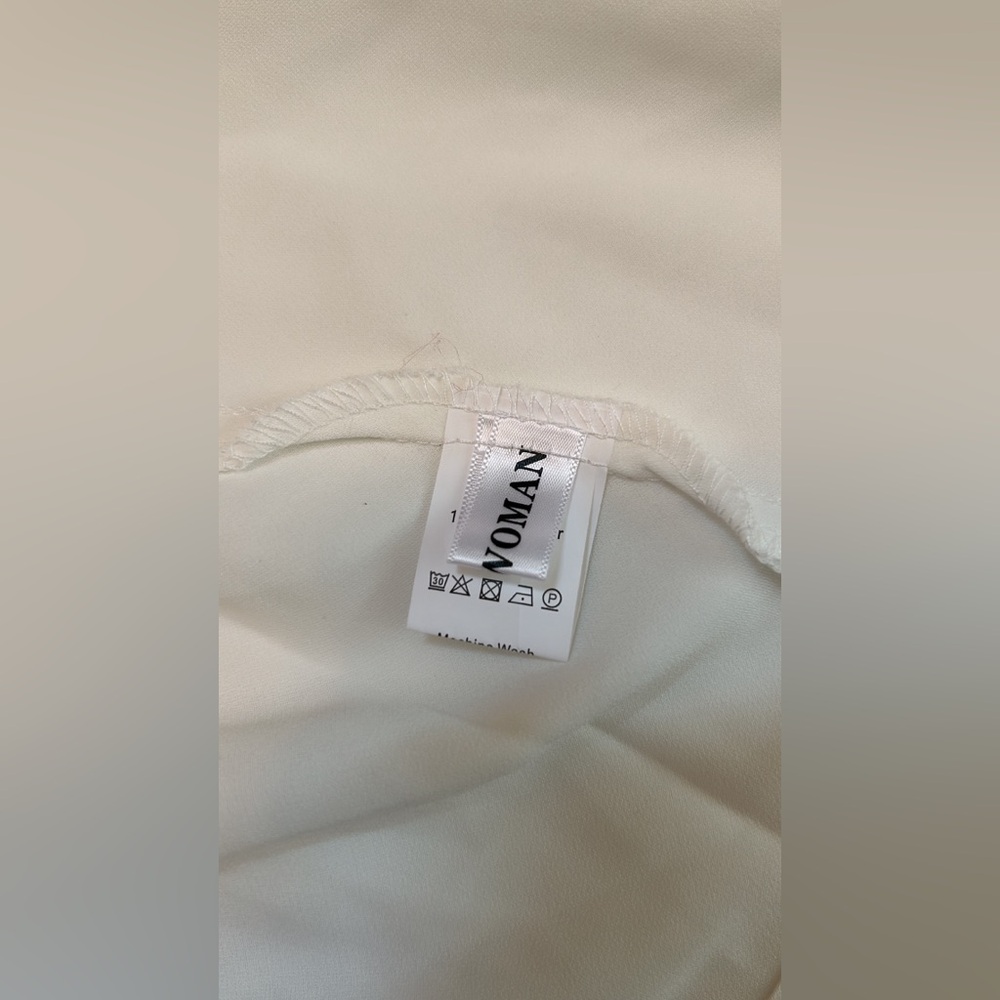 NWOT White Maxi Cocktail Dress Size M - Picture 6 of 9